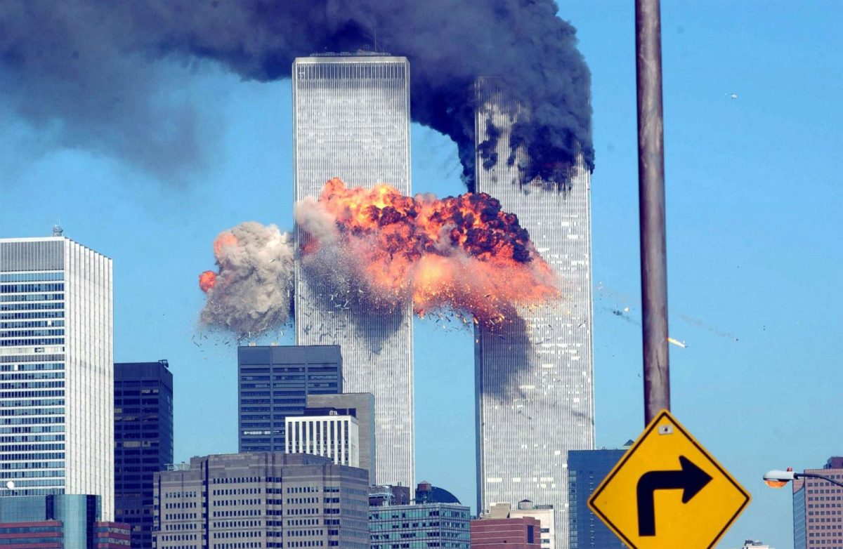 On September 11, 2001, the World Trade Center towers were attacked by terrorists who hijacked planes.